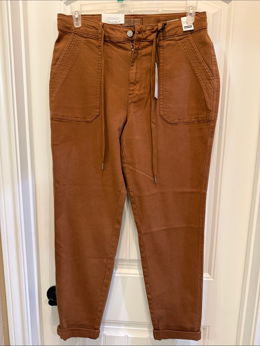 Judy Blue Camel Drawstring Utility Pants